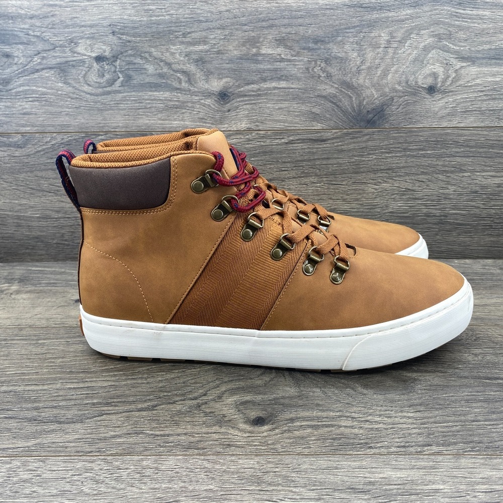 Ben Sherman Harvey High Top Sneakers Men's Size 12 Honey Brown Bsmharvd-2397